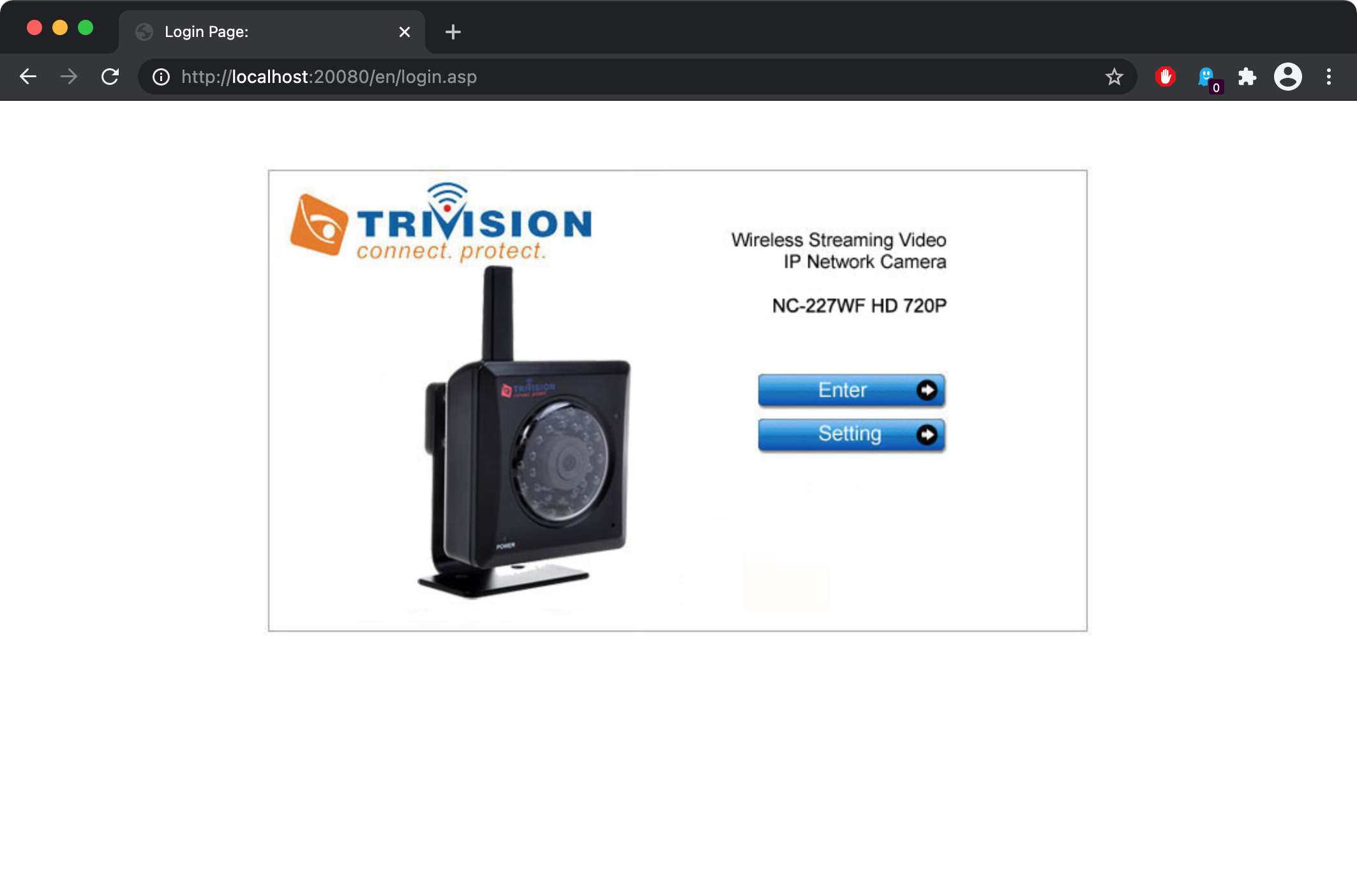 Trivision Admin Interface ARMX Admin Interface